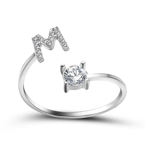 Adjustable Initial Ring - Letters A-Z - Image 10