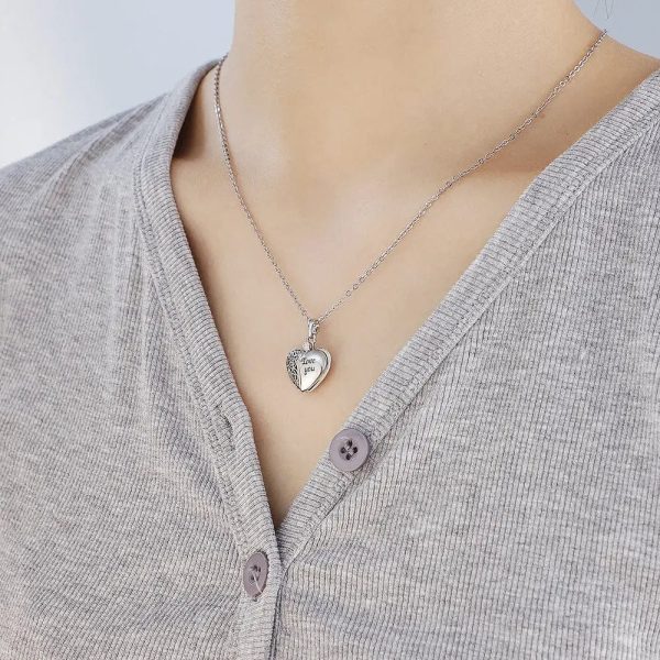 Custom Heart Hollow Hidden Photo Necklace - Image 6