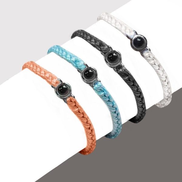 Custom Hidden Projection Photo Braided Bracelet - Image 2