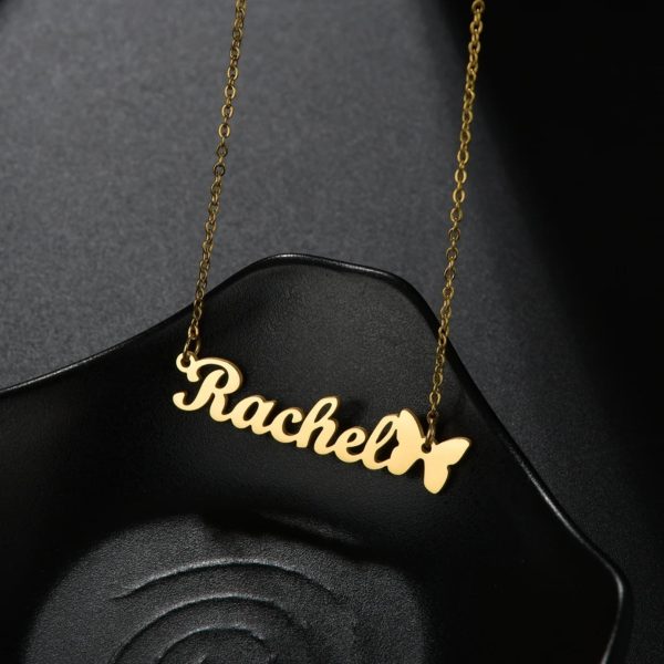 Custom Name and Butterly Necklace - Image 4
