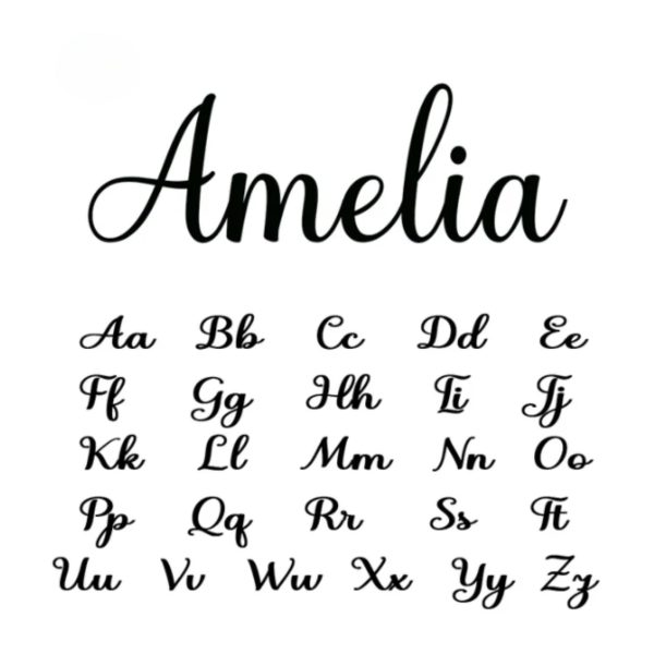Custom Name in Unique Letters Bracelet - Image 12