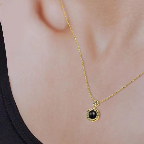 Custom Photo Projection Elegant Pendant Necklace - Image 5